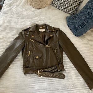 Michael Kors Leather Jacket XS